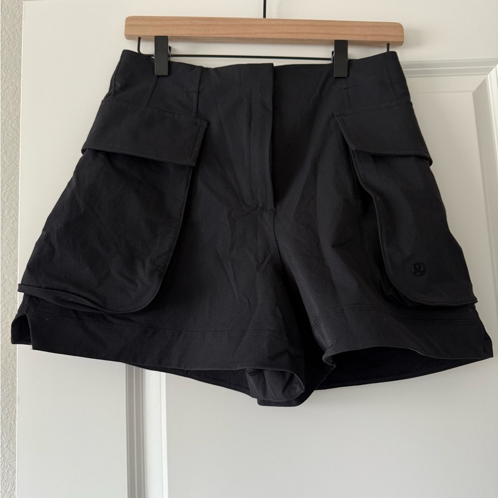 lululemon Black Cargo Shorts, size 8